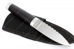 Нож Скин-Ду (х12МФ, чёрный граб - дюраль)  - Скин-Ду шотландский нож