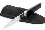 Нож Скин-Ду (х12МФ, чёрный граб - дюраль)  - Шотландский нож Скин-Ду