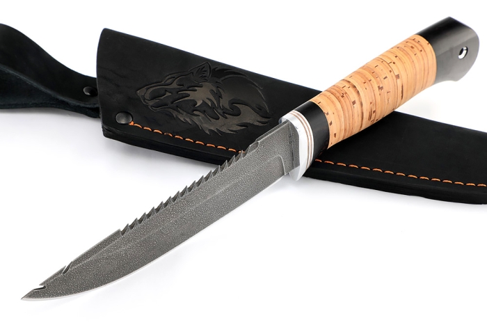 Нож Судак большой (ХВ5-Алмазка, береста)