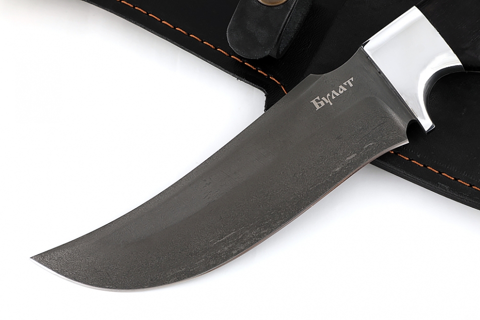 Нож Легион (булат, чёрный граб) цельнометаллический