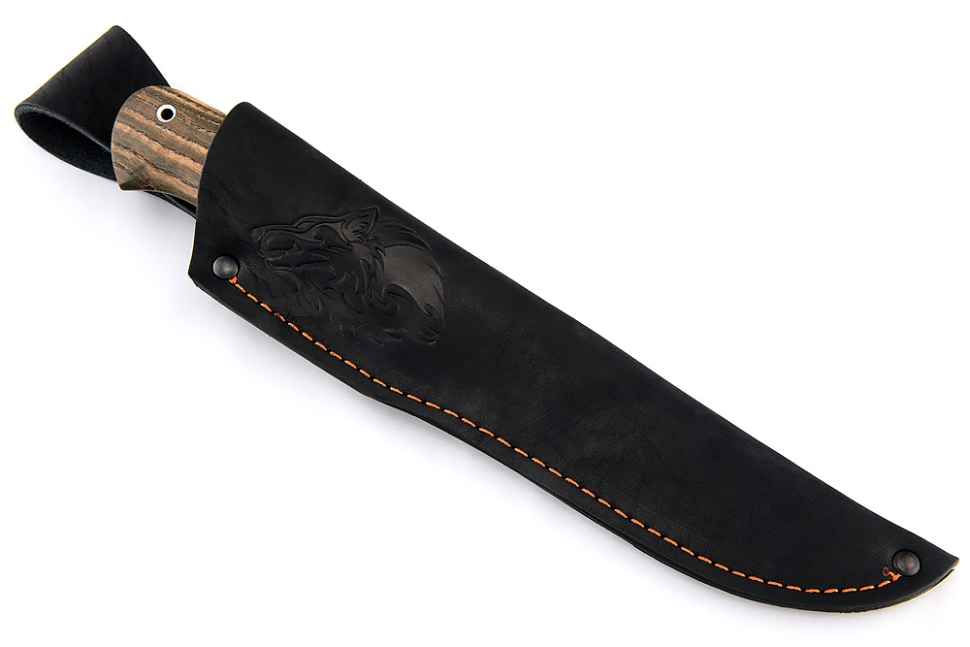 Нож Судак большой (ХВ5-Алмазка, стабилизированный ясень, вставка черный граб)