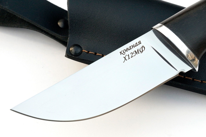 Нож Барсук (х12МФ, чёрный граб)