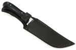 Нож Узбек (дамаск, чёрный граб) цельнометаллический - Нож Узбек (дамаск, чёрный граб) цельнометаллический