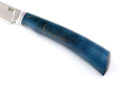 Нож для стейков сталь кованая 95Х18 рукоять карельская береза синяя - Нож для стейков сталь кованая 95Х18 рукоять карельская береза синяя
