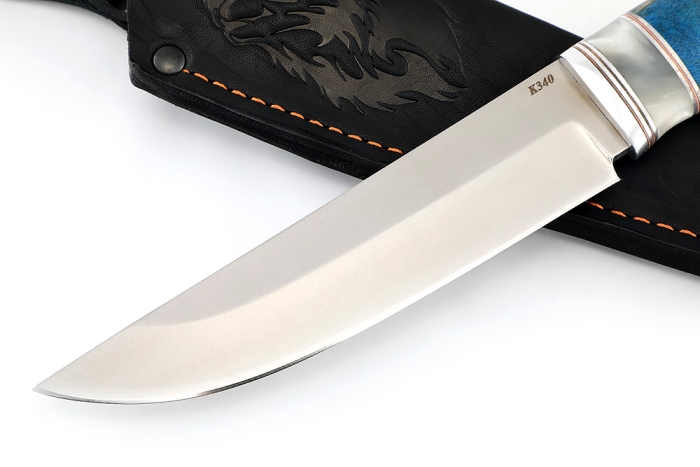 Нож Стрела К340, стабилизированная карельская берёза, вставка акрил)