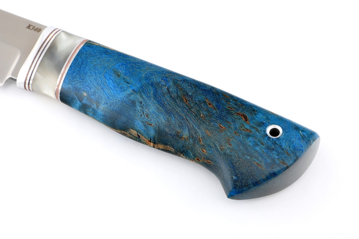 Нож Стрела К340, стабилизированная карельская берёза, вставка акрил)