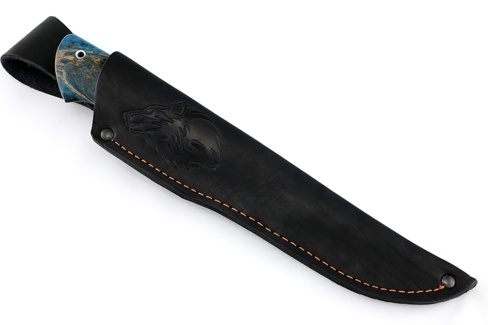 Нож Стрела К340, стабилизированная карельская берёза, вставка акрил)