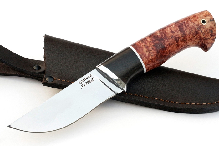 Нож Барсук (х12МФ, карельская берёза)