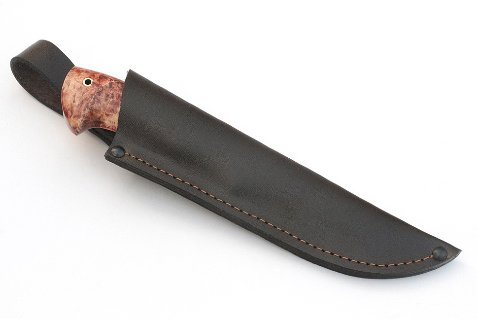 Нож Барсук (х12МФ, карельская берёза)