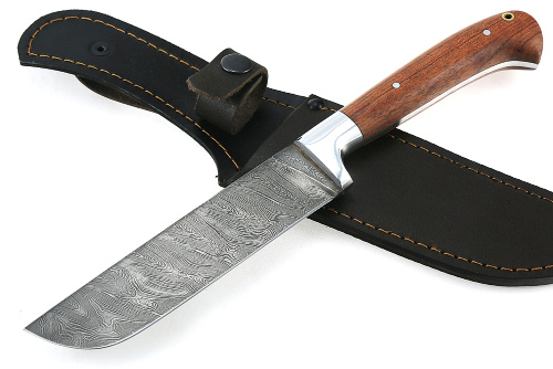 Нож Узбек (дамаск, бубинга) цельнометаллический