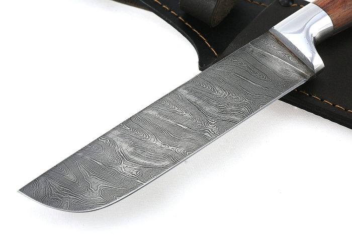 Нож Узбек (дамаск, бубинга) цельнометаллический