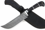 Нож Узбек-2 (дамаск, чёрный граб) - Нож Узбек-2 (дамаск, чёрный граб)