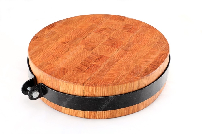 Торцевая разделочная колода для рубки мяса (диаметр 370 мм)