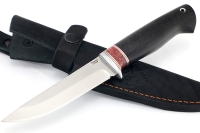 Нож Пантера (х12МФ, чёрный граб, вставка кап клена)