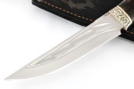 Нож Стрела (К340, долы-камень, карельская береза коричневая, мельхиор) - Нож Стрела (К340, долы-камень, карельская береза коричневая, мельхиор)