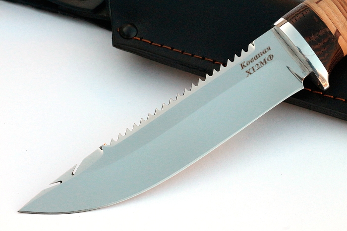 Нож Судак большой (х12МФ, береста)