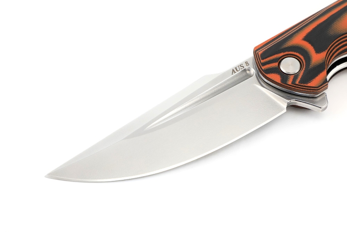Нож складной Фантом AUS-8 G10 черно-оранжевая 