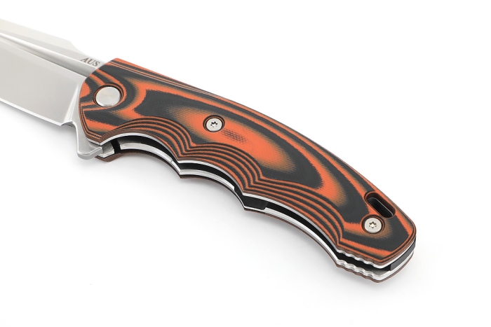 Нож складной Фантом AUS-8 G10 черно-оранжевая 