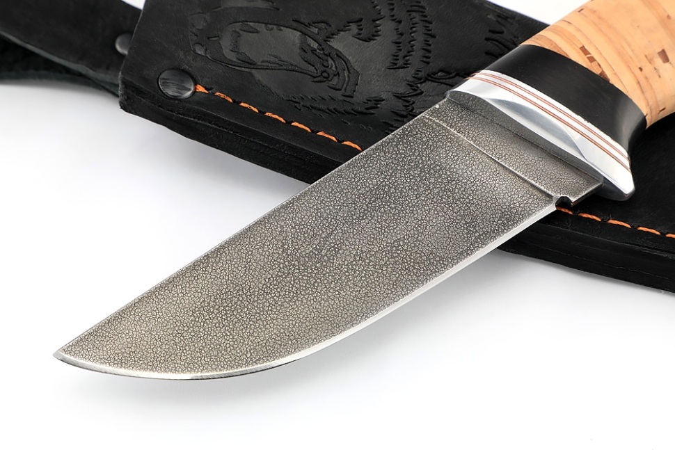 Нож Барсук (ХВ5-Алмазка, береста)