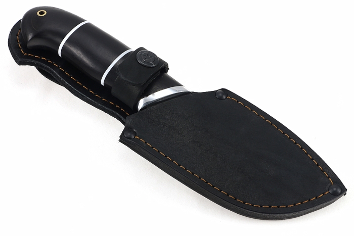 Нож Потрошитель (дамаск, чёрный граб)