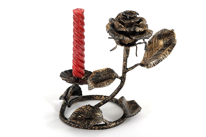 Кованый подсвечник ручной работы №2