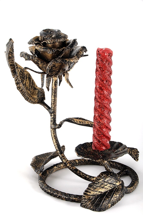 Кованый подсвечник ручной работы №2