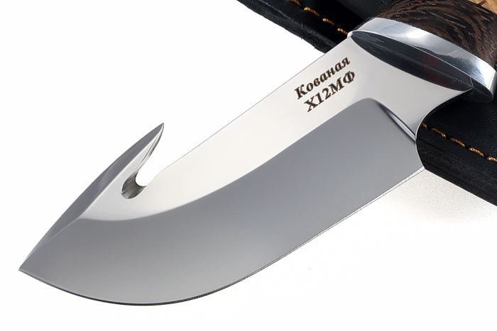 Нож Потрошитель (х12МФ, береста)