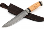 Нож Таран (Р18, береста - мельхиор) - Нож Таран быстрорежущая сталь Р18