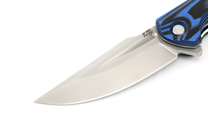 Нож складной Фантом М398 G10 черно-синяя