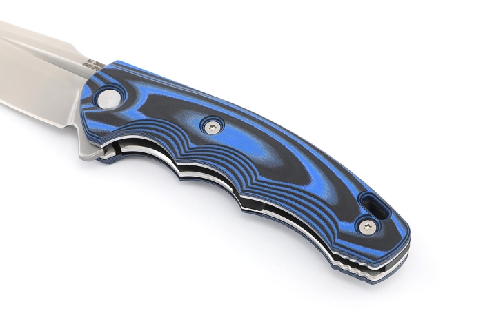 Нож складной Фантом М398 G10 черно-синяя