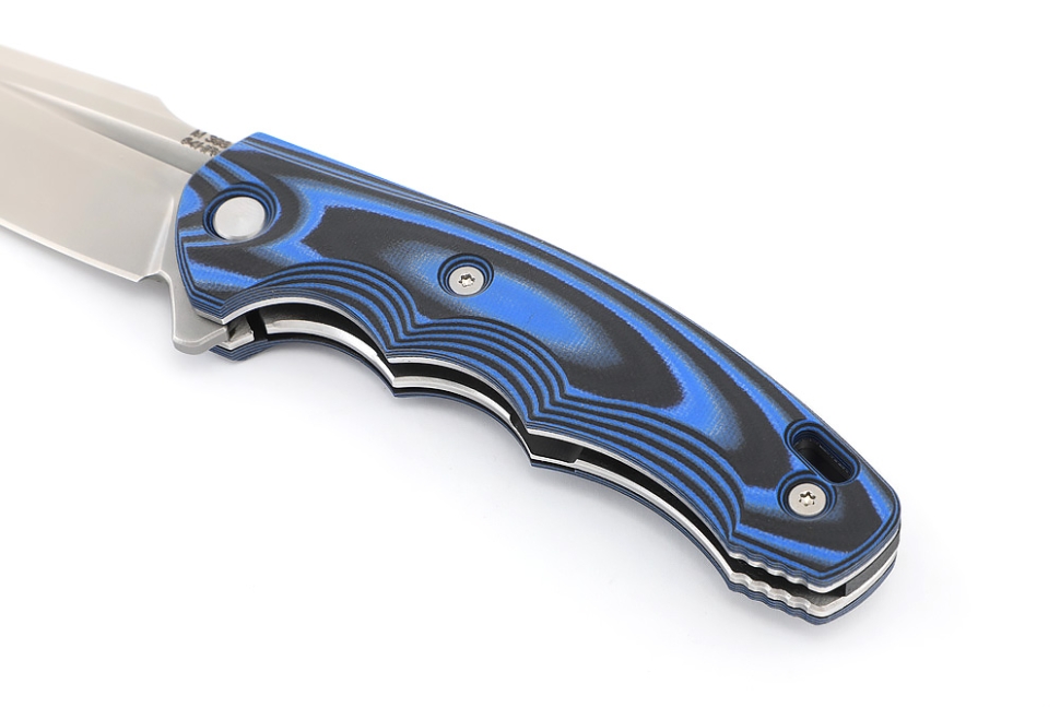 Нож складной Фантом М398 G10 черно-синяя