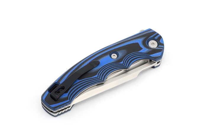 Нож складной Фантом М398 G10 черно-синяя