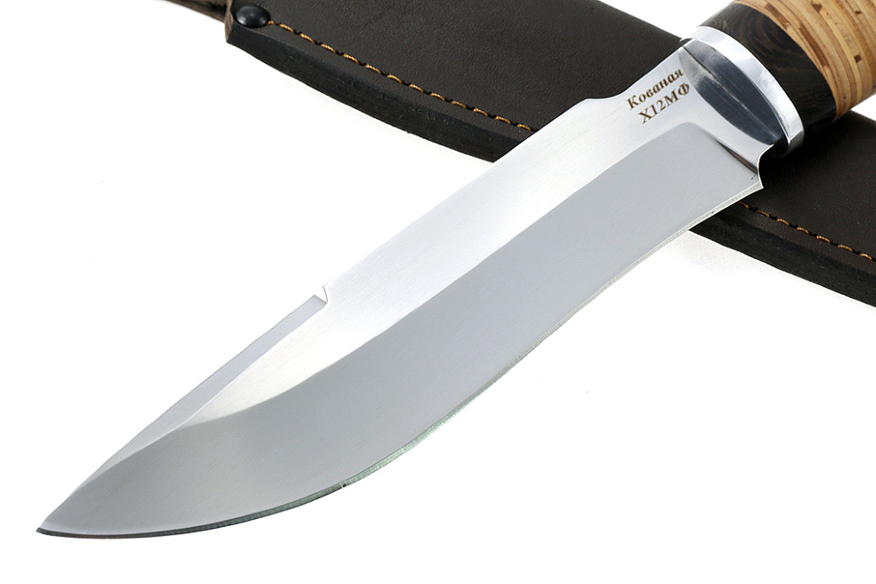 Нож Викинг (х12МФ, береста)