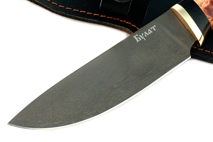Нож Глухарь (булат, карельская берёза)