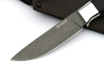 Нож Рысь (булат, чёрный граб) цельнометаллический - Нож Рысь (булат, чёрный граб) цельнометаллический