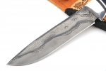 Нож Скат (ламинат - 9ХС и дамаск с никелем, рукоять стабилизированная карельская берёза) - Нож Скат (ламинат - 9ХС и дамаск с никелем, рукоять стабилизированная карельская берёза)