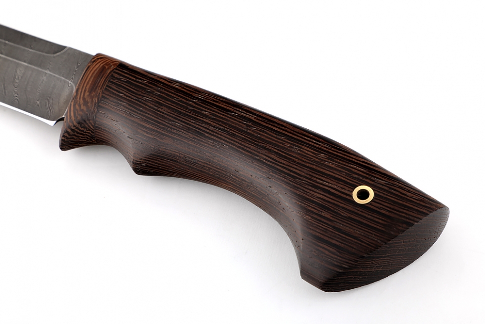 Нож Скат (дамаск, венге) гарда из дерева