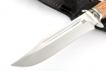 Нож Атака (порошковая сталь М390, карельская берёза - мельхиор) наборная рукоять - Нож Атака (порошковая сталь М390, карельская берёза - мельхиор) наборная рукоять