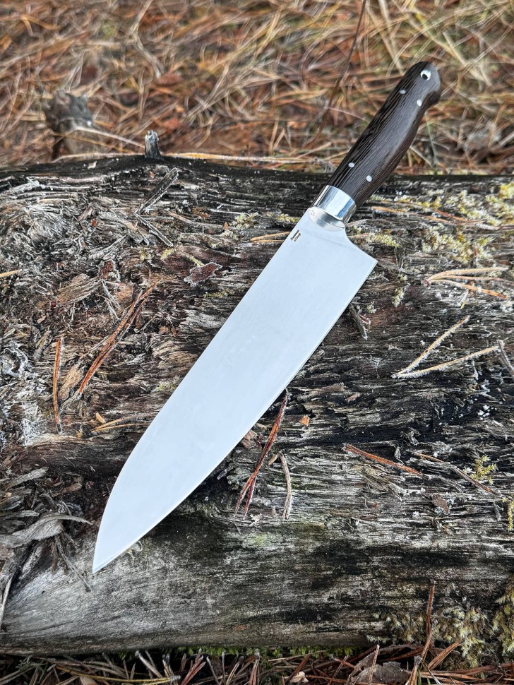 Нож Шеф большой (Х12МФ, венге, цельнометаллический)