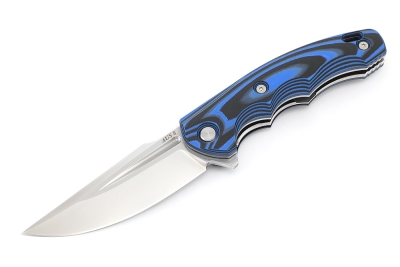 Нож складной Фантом AUS-8 G10 чёрно-синяя