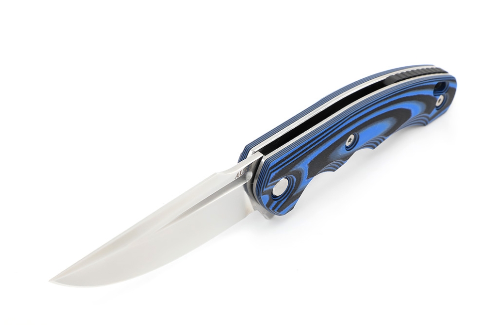 Нож складной Фантом AUS-8 G10 чёрно-синяя