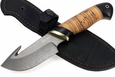 Нож Потрошитель (булат, береста)