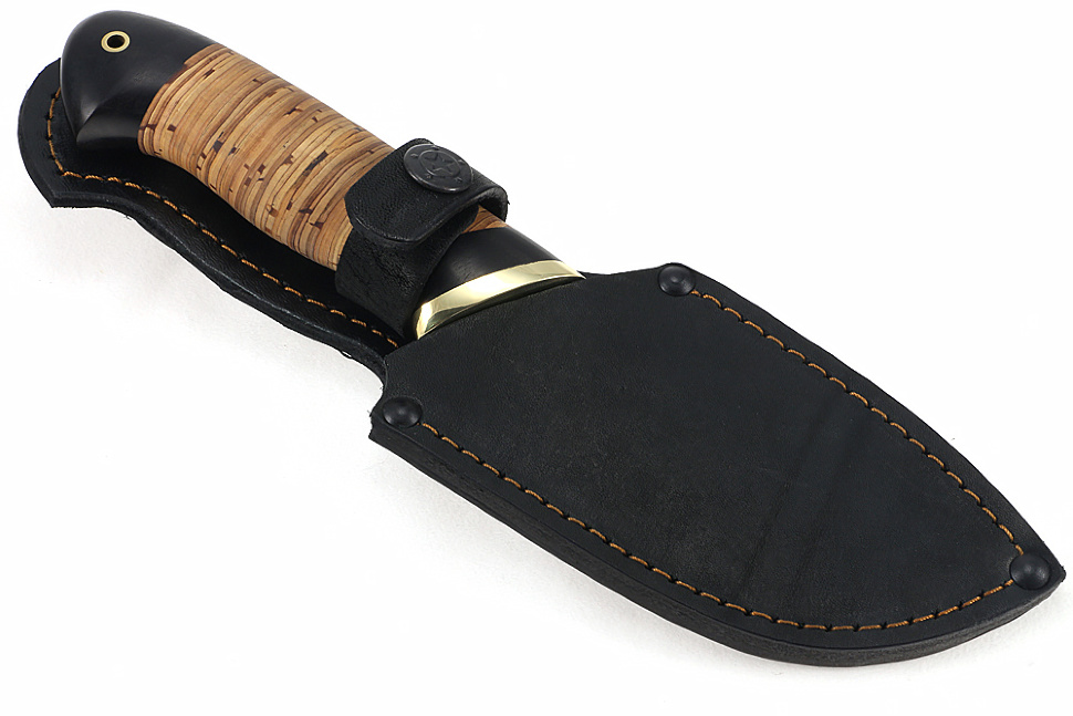 Нож Потрошитель (булат, береста)