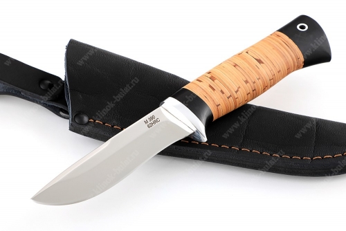 Нож Финт (порошковая сталь M390, береста)