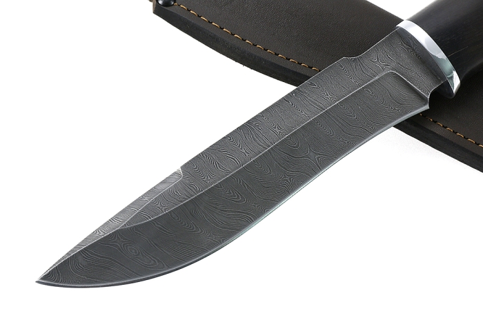 Нож Викинг (дамаск, чёрный граб)