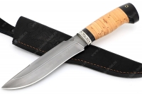 Нож Викинг (Р18, береста, гарда мельхиор)