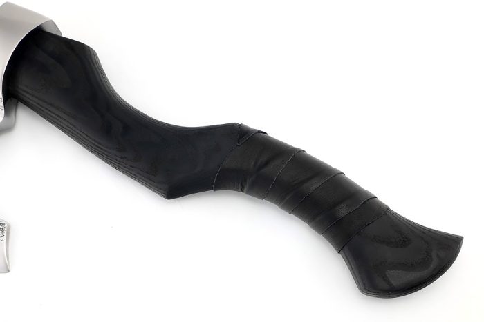 Топор №20 (9ХС, рукоять ясень, тонировка, кожа)