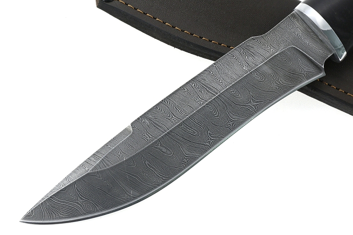 Нож Викинг (дамаск, карельская берёза)