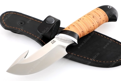 Нож Потрошитель (порошковая сталь M390, береста)