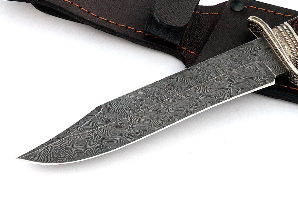 Нож Гладиатор (дамаск, береста)